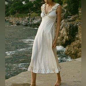 NWT Doen Arleen Dress in Sea Salt, size S